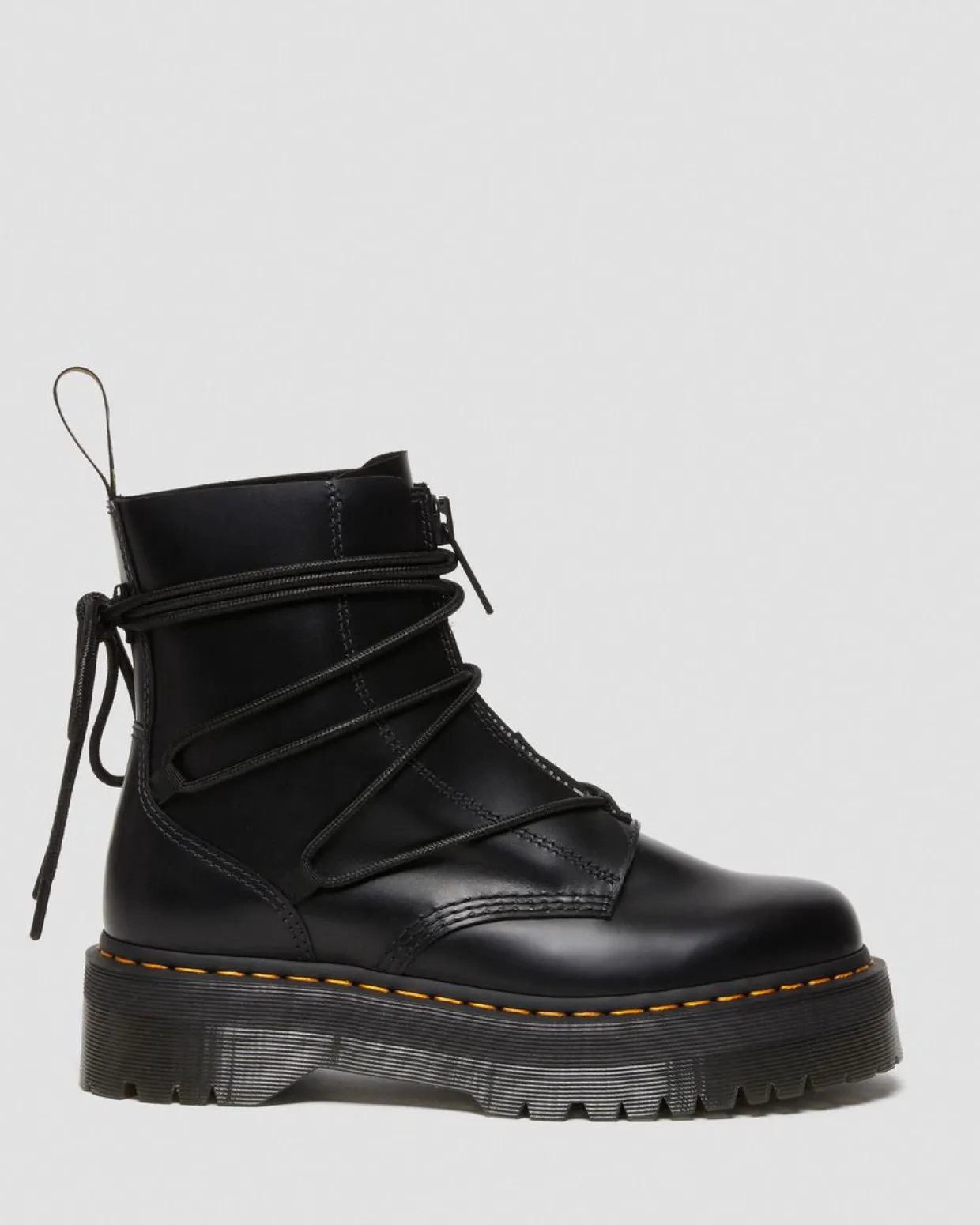 Dr. Martens Boots Plateformes Jarrick II En Cuir à Lacets Noir — Smooth+Paris Best Sale