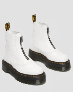 Dr. Martens Boots Plateformes Jetta Blanc — Sendal Cheap