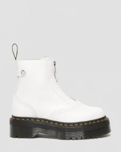 Dr. Martens Boots Plateformes Jetta Blanc — Sendal Cheap