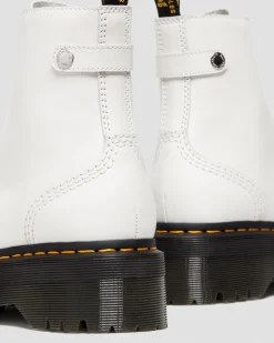 Dr. Martens Boots Plateformes Jetta Blanc — Sendal Cheap
