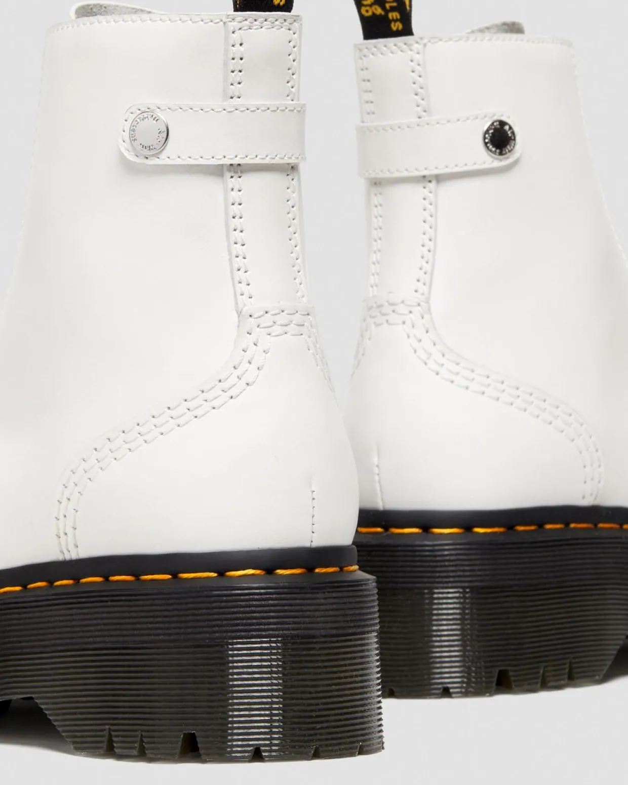 Dr. Martens Boots Plateformes Jetta Blanc — Sendal Cheap