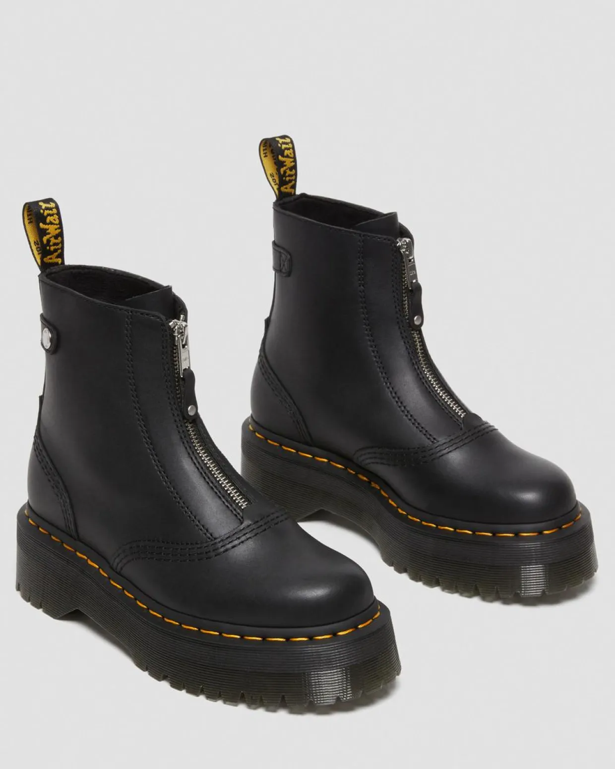 Dr. Martens Boots Plateformes Jetta Noir — Sendal Cheap