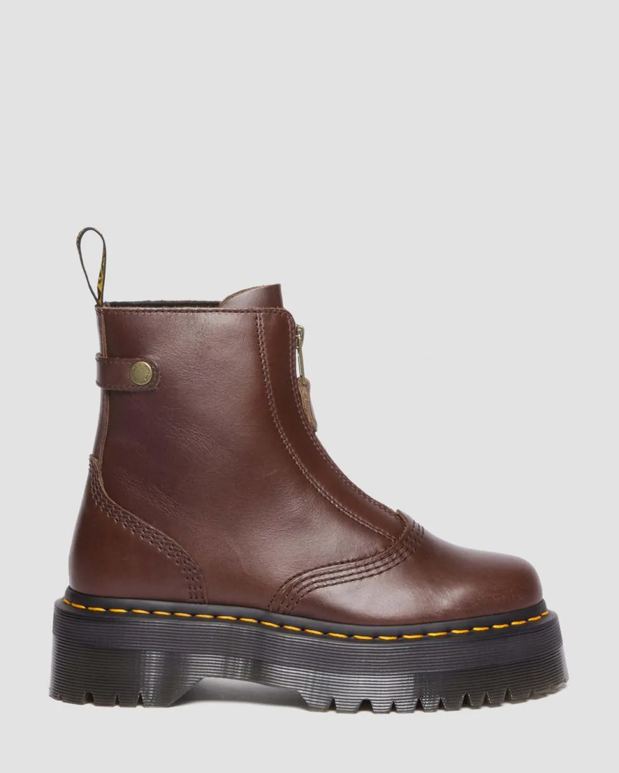 Dr. Martens Boots Plateformes Jetta Dark Brown — Sendal Best