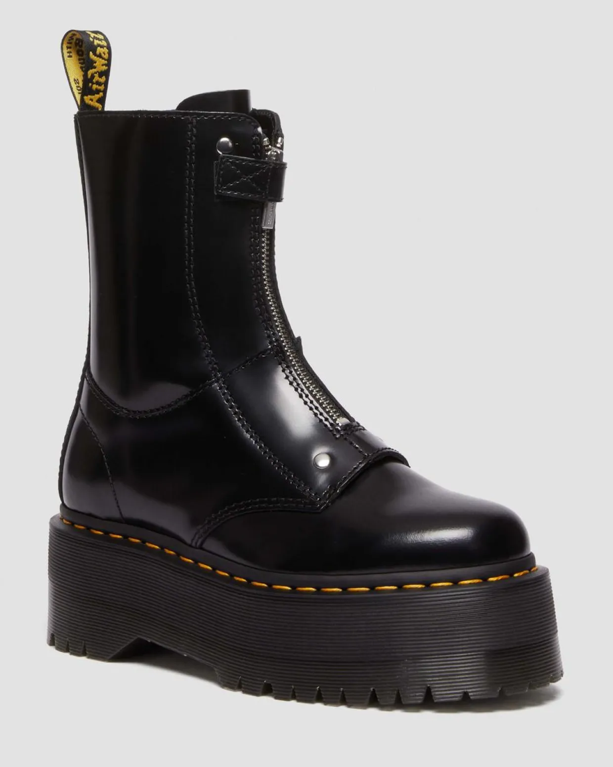 Dr. Martens Boots Plateformes Jetta Hi Max En Cuir Buttero Noir — Buttero Cheap