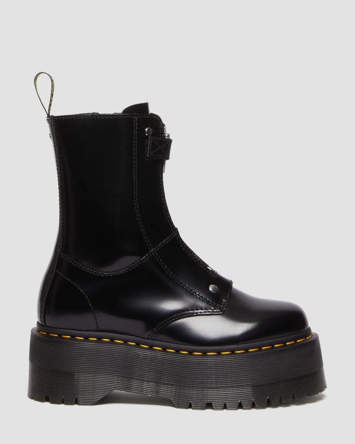 Dr. Martens Boots Plateformes Jetta Hi Max En Cuir Buttero Noir — Buttero Cheap