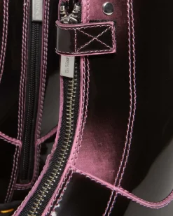 Dr. Martens Boots Plateformes Jetta Hi Max En Cuir Effet Vieilli Fondant Pink — Arcadia Store