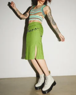 Dr. Martens Boots Plateformes Sinclair En Cuir Tumbled Nubuck Smoked Mint — Tumbled Nubuck Hot
