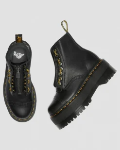 Dr. Martens Boots Plateformes Sinclair Max En Cuir Pisa Noir — Pisa Fashion