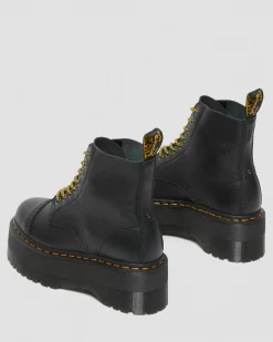 Dr. Martens Boots Plateformes Sinclair Max En Cuir Pisa Noir — Pisa Fashion