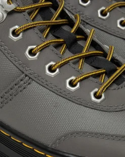 Dr. Martens Boots Utilitaires Combs Tech Doublées De Fourrure Synthétique Gris acier — Grove+Coated Canvas Best Sale