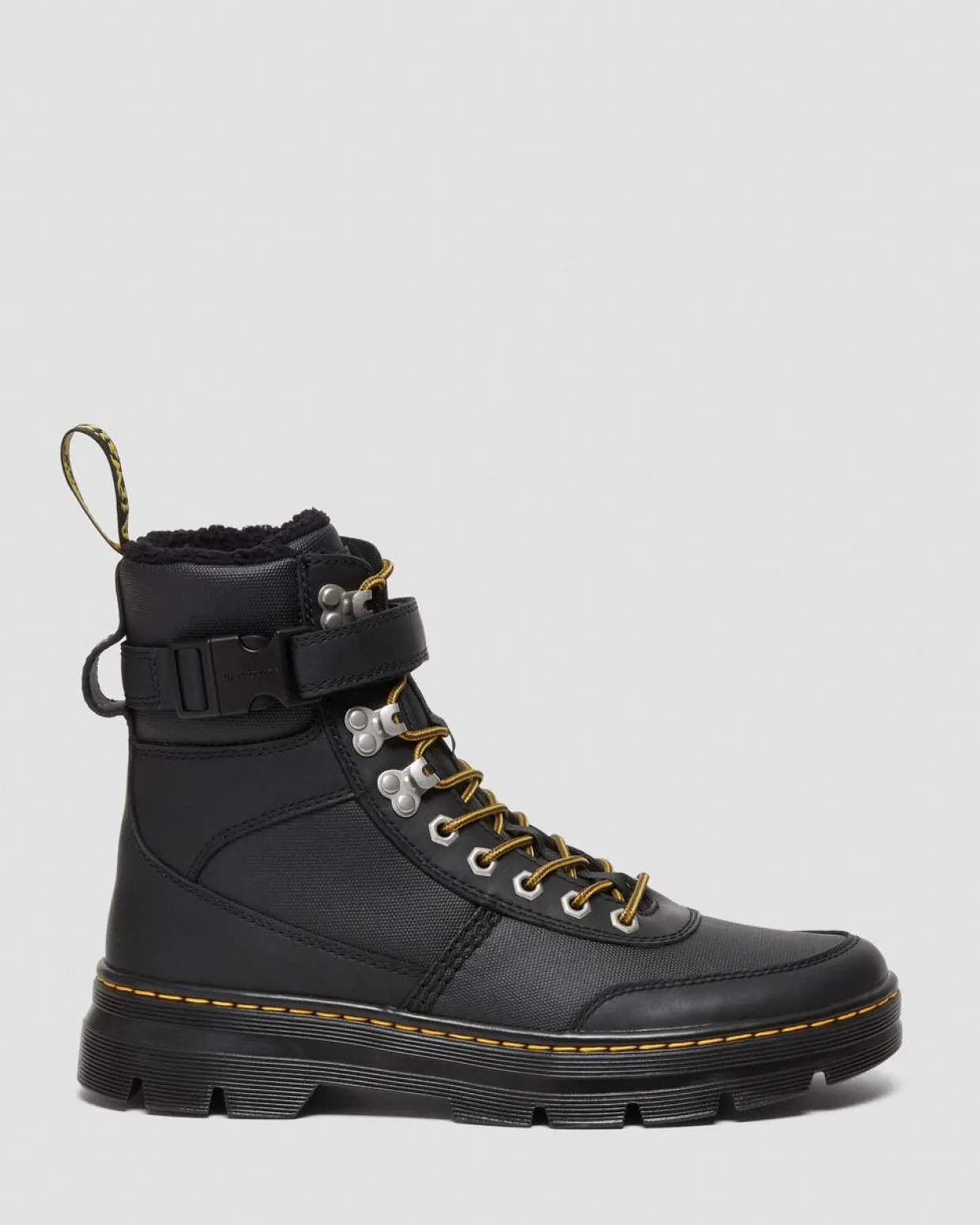 Dr. Martens Boots Utilitaires Combs Tech Doublées De Fourrure Synthétique Noir — Grove+Coated Canvas Clearance