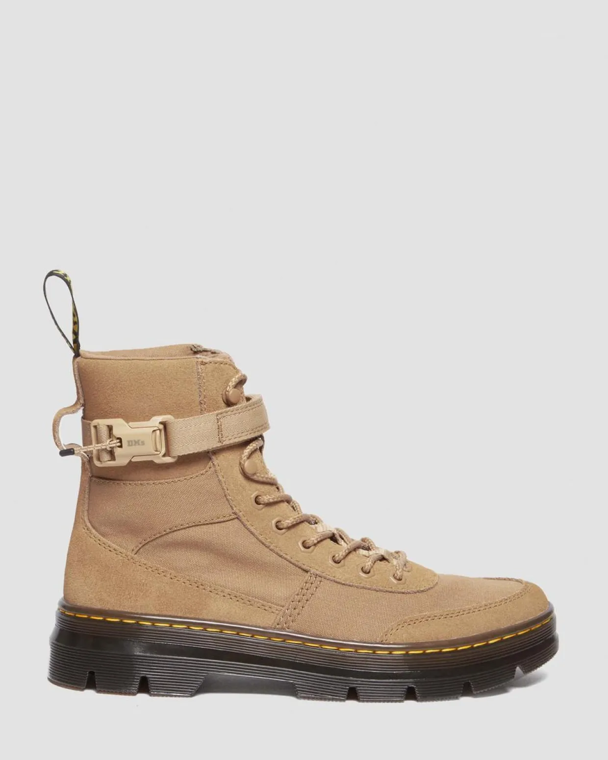 Dr. Martens Boots Utilitaires Combs Tech En Toile Et En Daim Savannah Tan — E.H.Suede Cheap