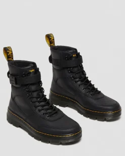 Dr. Martens Boots Utilitaires Combs Tech II En Cuir Wyoming Noir — Wyoming Store