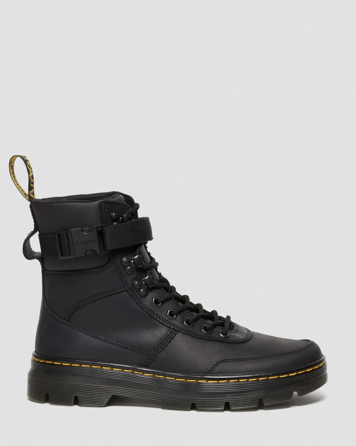 Dr. Martens Boots Utilitaires Combs Tech II En Cuir Wyoming Noir — Wyoming Store
