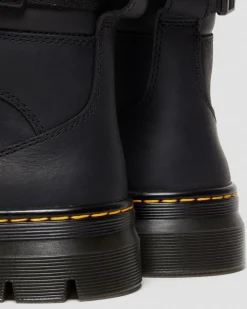 Dr. Martens Boots Utilitaires Combs Tech II En Cuir Wyoming Noir — Wyoming Store