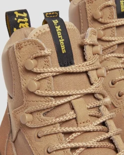 Dr. Martens Boots Utilitaires Rilla En Toile Et En Daim à Lacets Savannah Tan Outlet