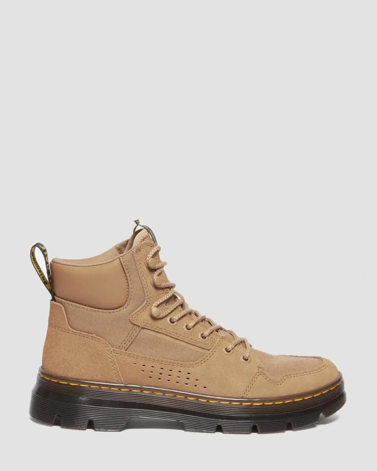 Dr. Martens Boots Utilitaires Rilla En Toile Et En Daim à Lacets Savannah Tan Outlet