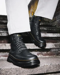 Dr. Martens Boots Utilitaires Tarik En Cuir Wyoming Noir — Wyoming Cheap