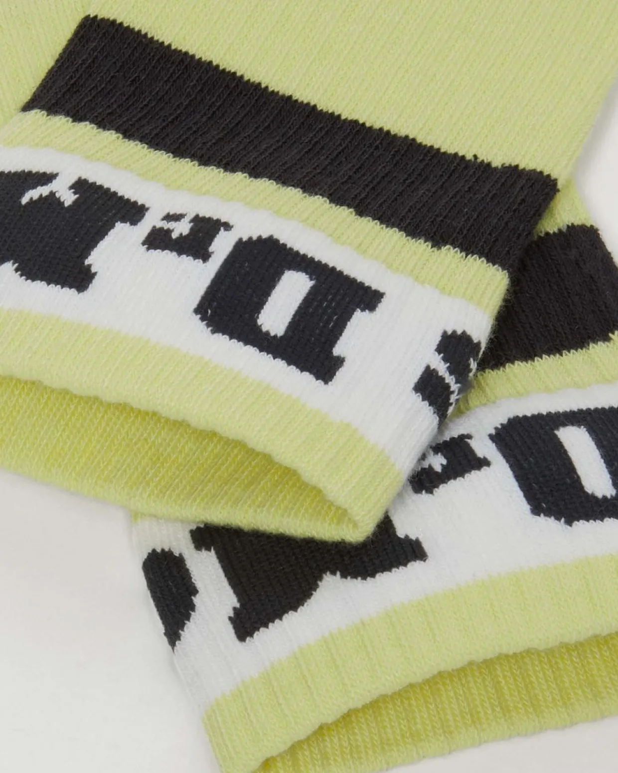 Dr. Martens Chaussettes Athletic Logo En Coton Biologique Mélangé Lime Green — Cotton Blend Cheap