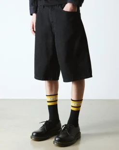 Dr. Martens Chaussettes Athletic Logo En Coton Biologique Mélangé Noir+Blanc+Jaune — Cotton Blend New
