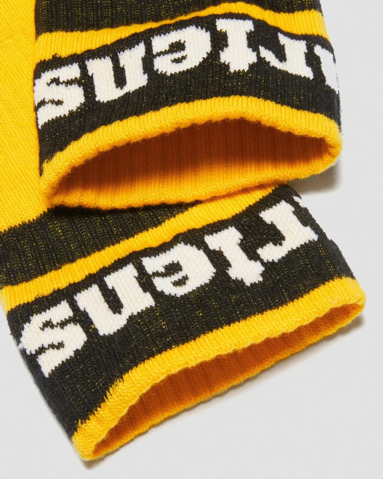 Dr. Martens Chaussettes Athletic Logo En Coton Biologique Mélangé Jaune — Cotton Blend Online