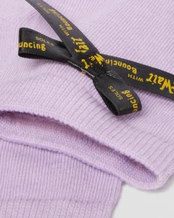 Dr. Martens Chaussettes Basses En Coton Mélangé à Nœud Lilas — Cotton Blend Flash Sale