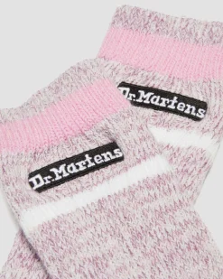 Dr. Martens Chaussettes Chinées En Coton Biologique Pink — Cotton Blend Discount