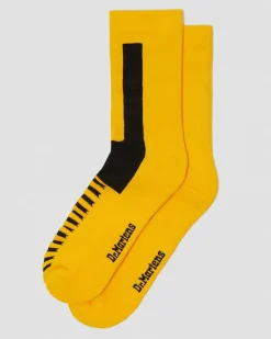Dr. Martens Chaussettes Double Doc En Coton Mélangé Jaune+Noir — Cotton Blend Best