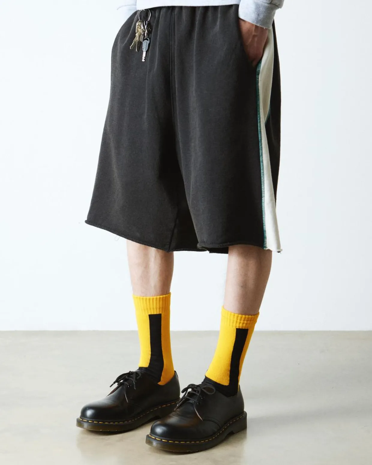 Dr. Martens Chaussettes Double Doc En Coton Mélangé Jaune+Noir — Cotton Blend Best