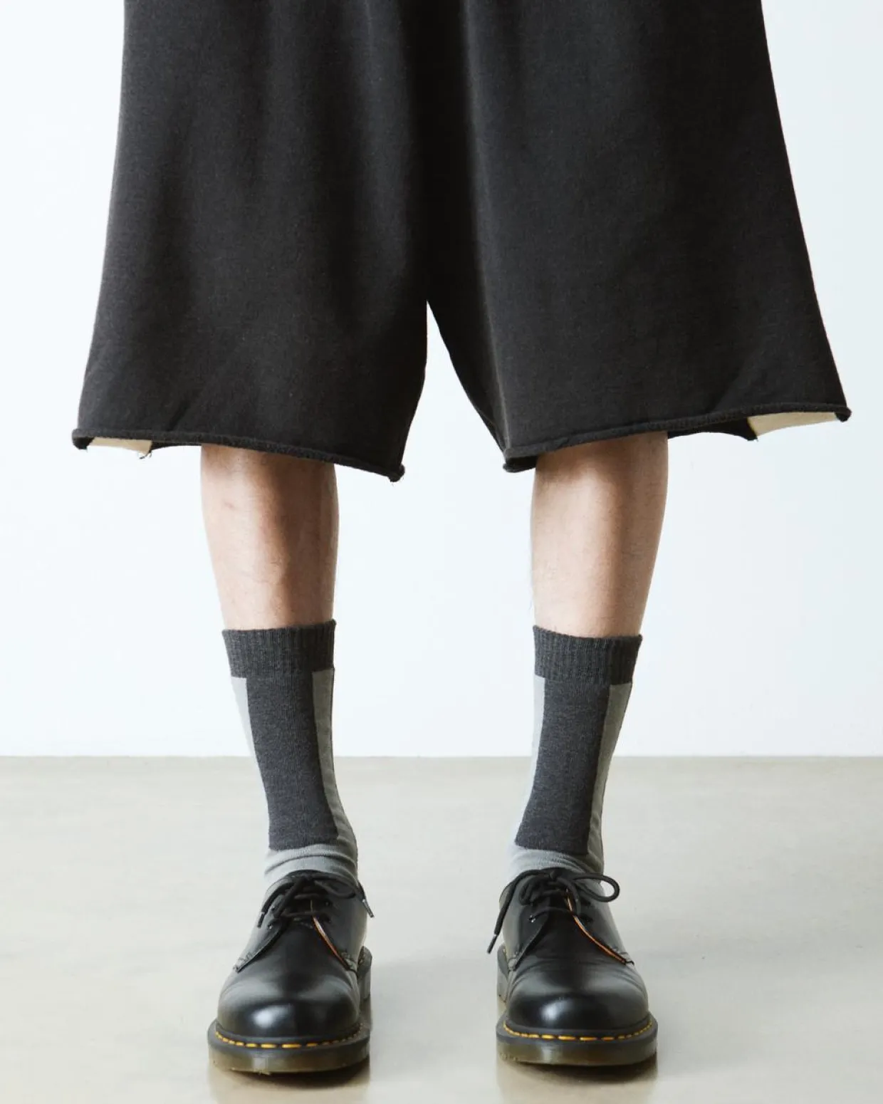 Dr. Martens Chaussettes Double Doc En Coton Mélangé Charbon — Cotton Blend Flash Sale