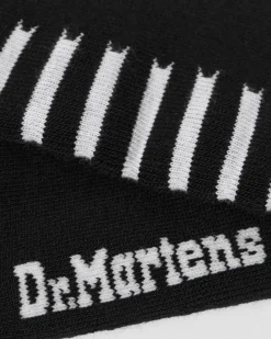 Dr. Martens Chaussettes Double Doc En Coton Mélangé Noir+Blanc — Cotton Blend Hot