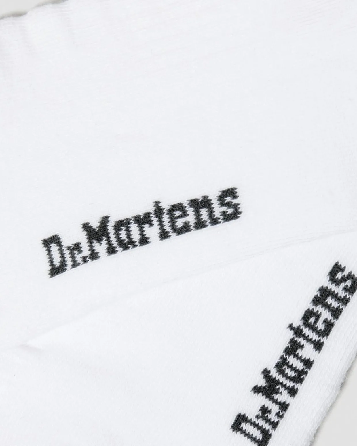 Dr. Martens Chaussettes Double Doc En Coton Mélangé Blanc — Cotton Blend Cheap