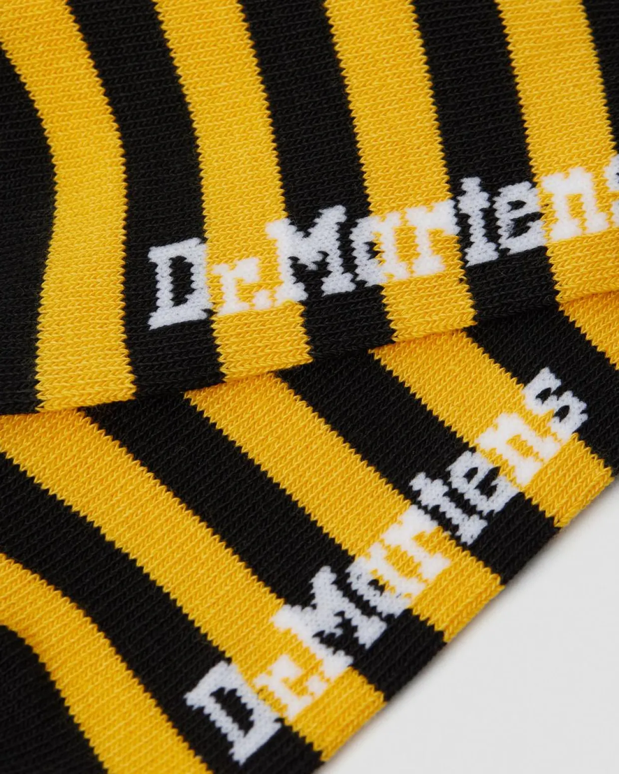 Dr. Martens Chaussettes En Coton Mélangé à Fines Rayures Jaune+Noir — Cotton Blend Online