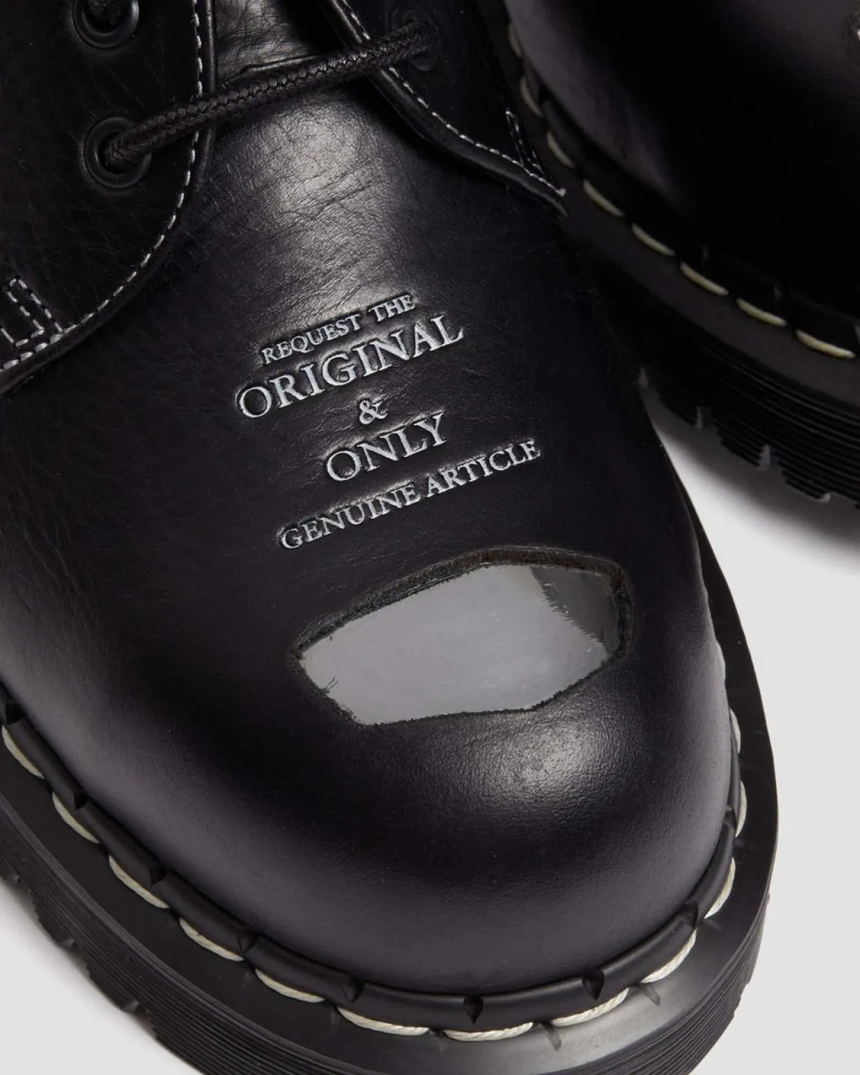 Dr. Martens Chaussures 1641 Bex Steel Toe En Cuir Noir — Overdrive Fashion