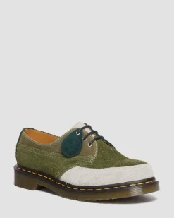 Dr. Martens Chaussures 1461 Deadstock En Cuir MULTI — Quilon + Suede New