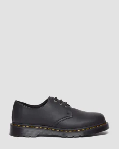 Dr. Martens Chaussures 1461 En Chutes De Cuir Reconditionnées Black — Genix Nappa Store