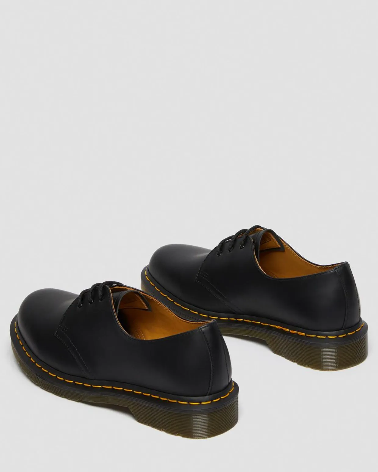 Dr. Martens Chaussures 1461 En Cuir Smooth Noir — Smooth Leather Discount