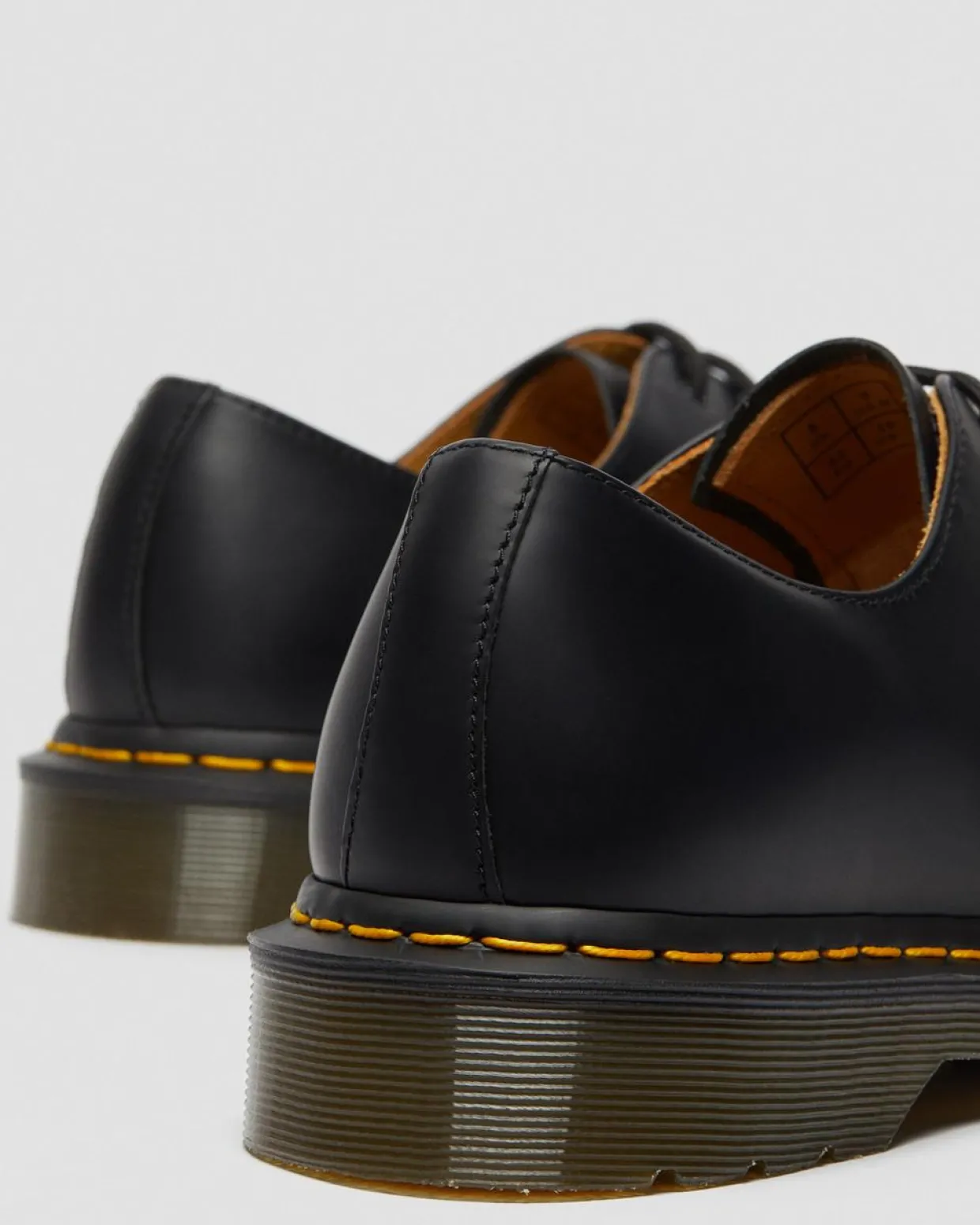 Dr. Martens Chaussures 1461 En Cuir Smooth Noir — Smooth Leather Discount