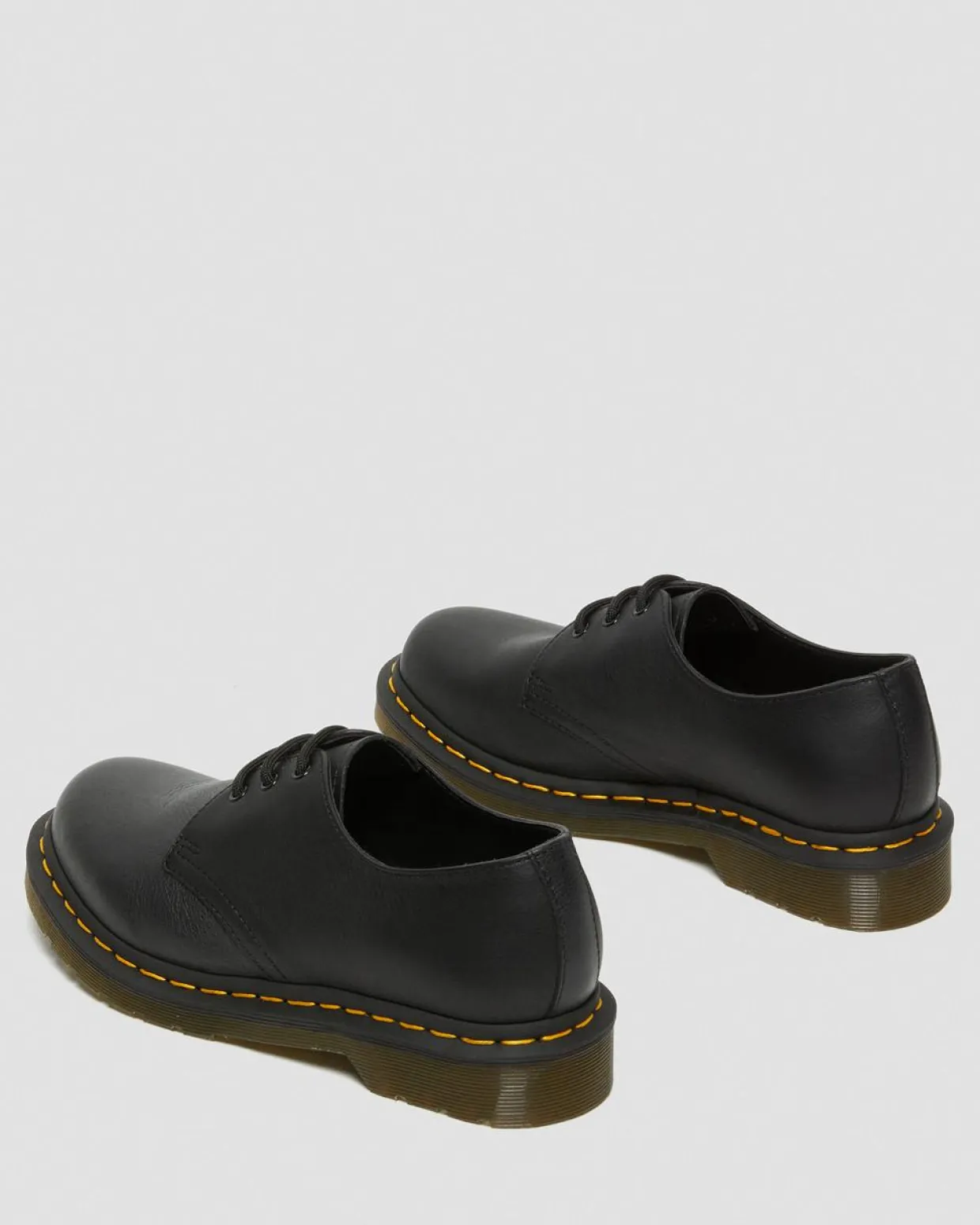 Dr. Martens Chaussures 1461 En Cuir Virginia Noir — Virginia Sale