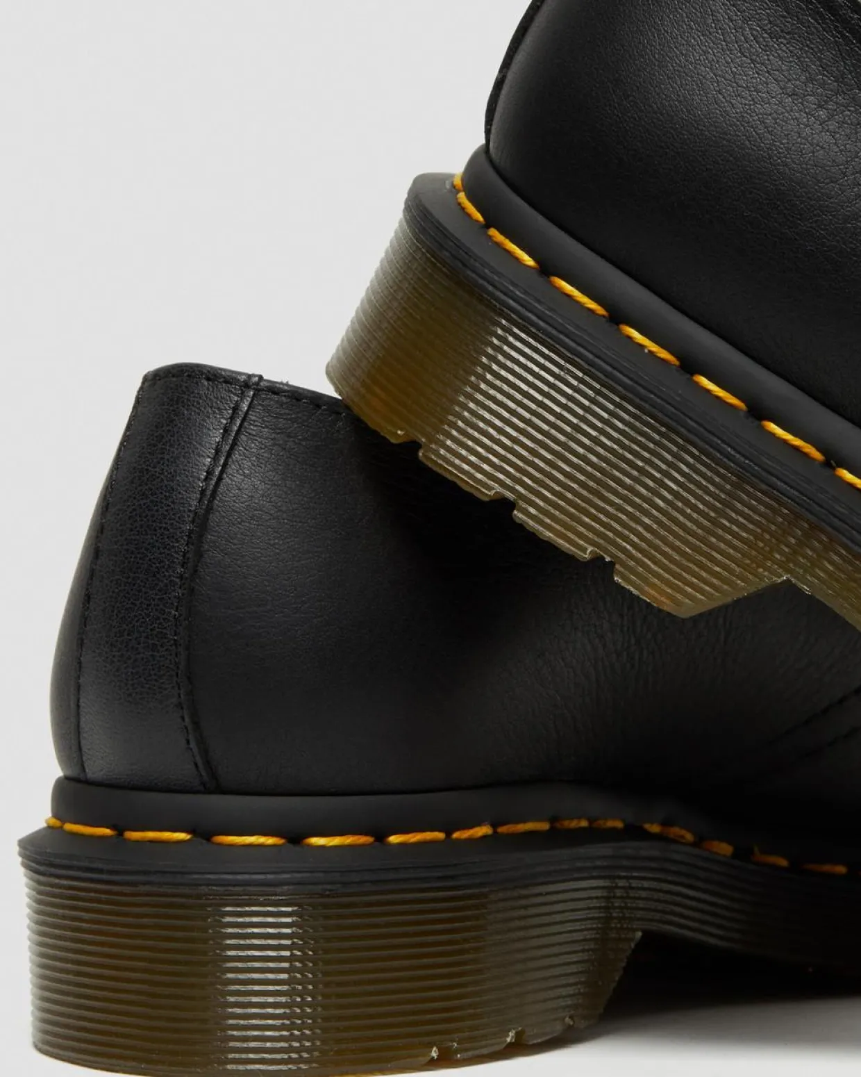 Dr. Martens Chaussures 1461 En Cuir Virginia Noir — Virginia Sale
