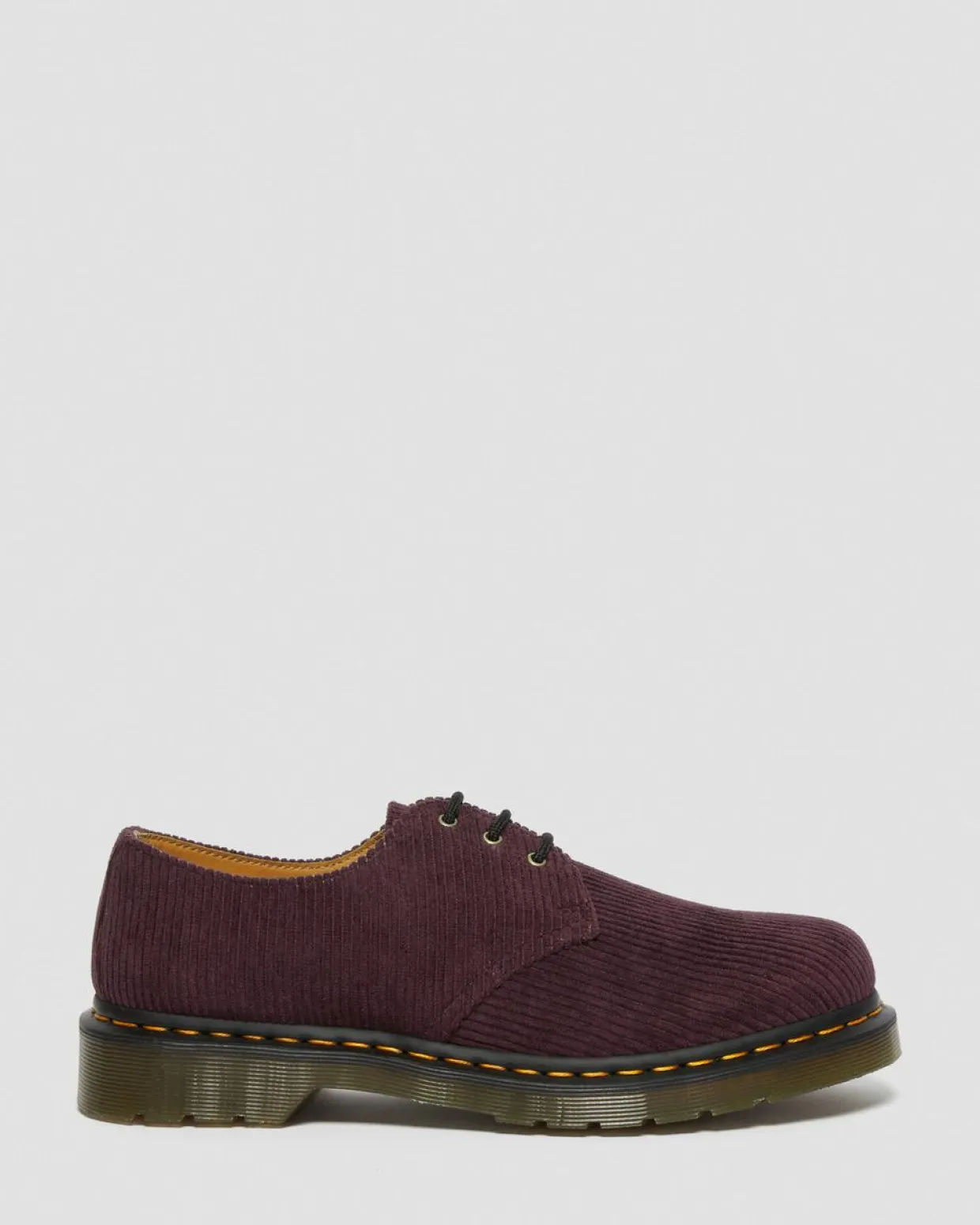 Dr. Martens Chaussures 1461 En Velours Côtelé Rouge Oxblood — Duchess Corduroy Shop