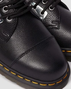 Dr. Martens Chaussures 1461 Luna En Cuir à Plaque Noir — Milled Nappa Fashion