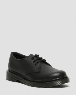 Dr. Martens Chaussures 1461 Mono En Cuir Softy T Junior Noir — Softy T Shop