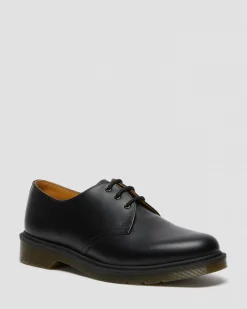 Dr. Martens Chaussures 1461 Narrow Plain Welt En Cuir Smooth Noir — Smooth Leather Shop