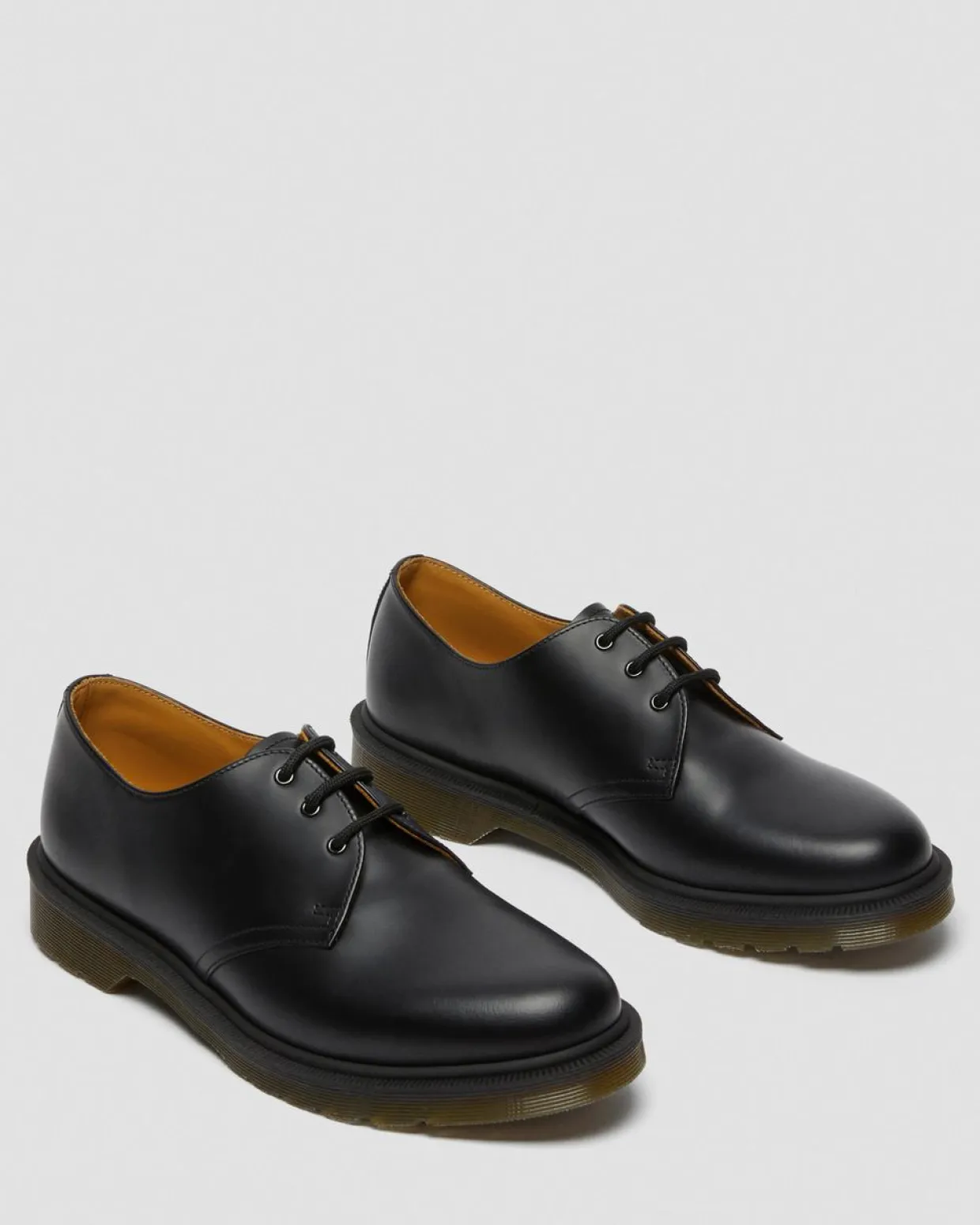 Dr. Martens Chaussures 1461 Narrow Plain Welt En Cuir Smooth Noir — Smooth Leather Shop