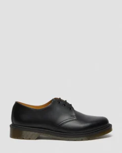 Dr. Martens Chaussures 1461 Narrow Plain Welt En Cuir Smooth Noir — Smooth Leather Shop