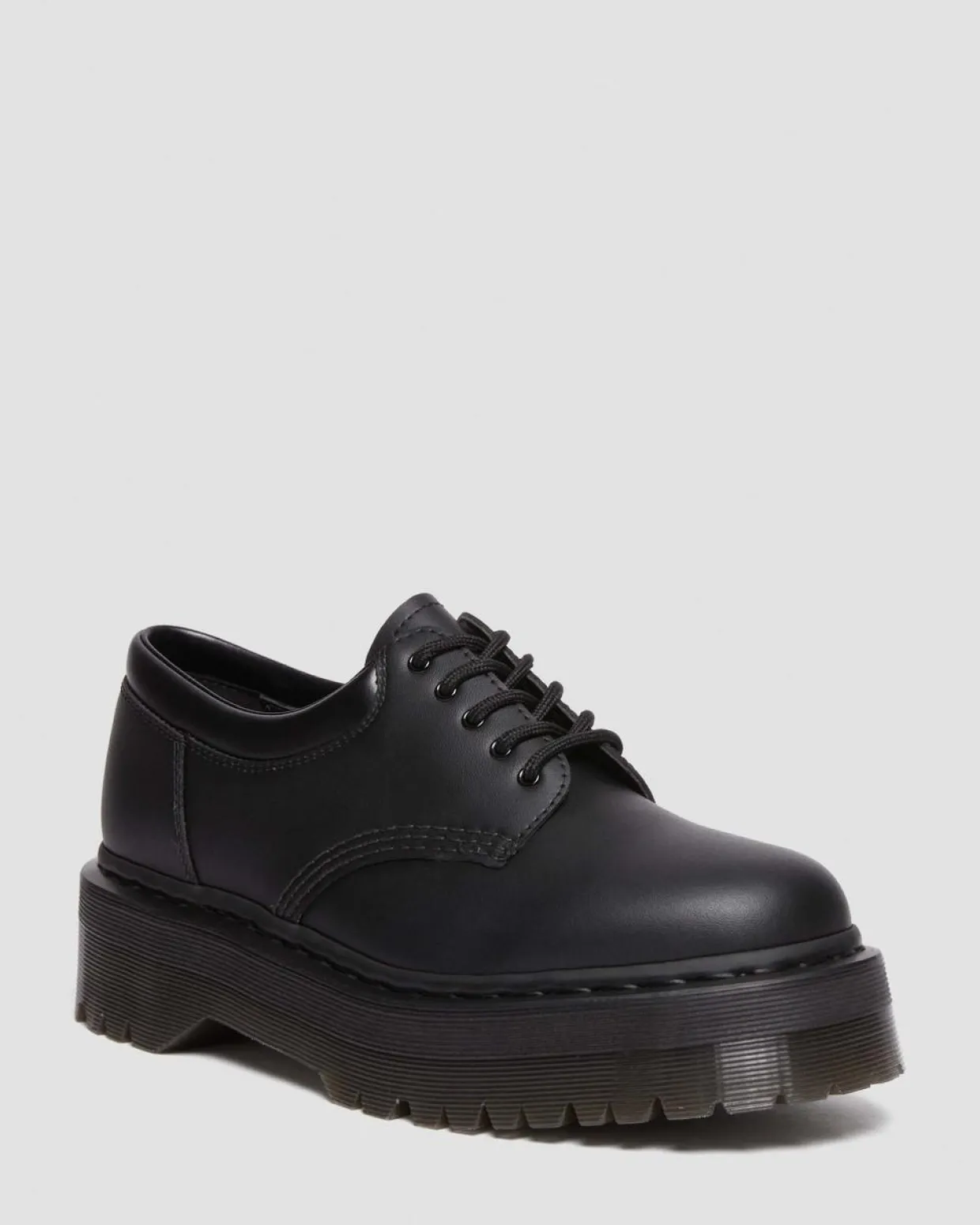 Dr. Martens Chaussures 8053 Quad Mono Vegan Noir — Felix Rub Off New