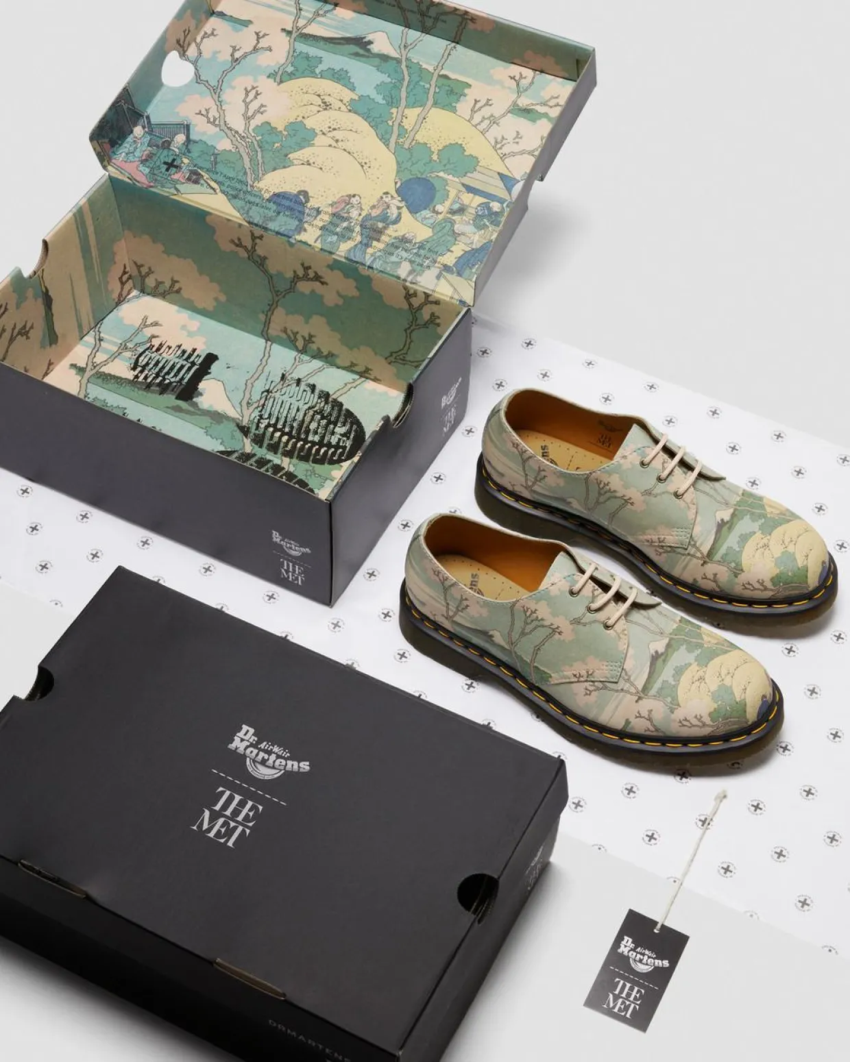 Dr. Martens Chaussures 1461 The Met Fuji En Cuir Multi — Masterpiece Discount