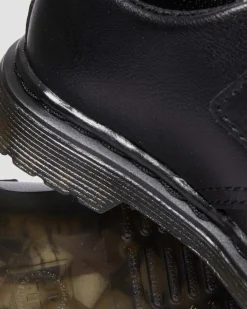 Dr. Martens Chaussures Kamron En Cuir à Brides Velcro Pour Tout-petit Noir — T Lamper Clearance