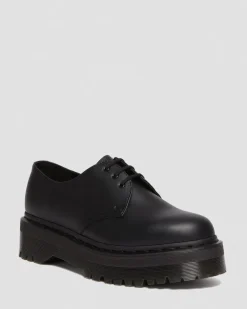 Dr. Martens Chaussures Plateformes Quad 1461 Felix Mono Vegan Noir — Felix Rub Off Online